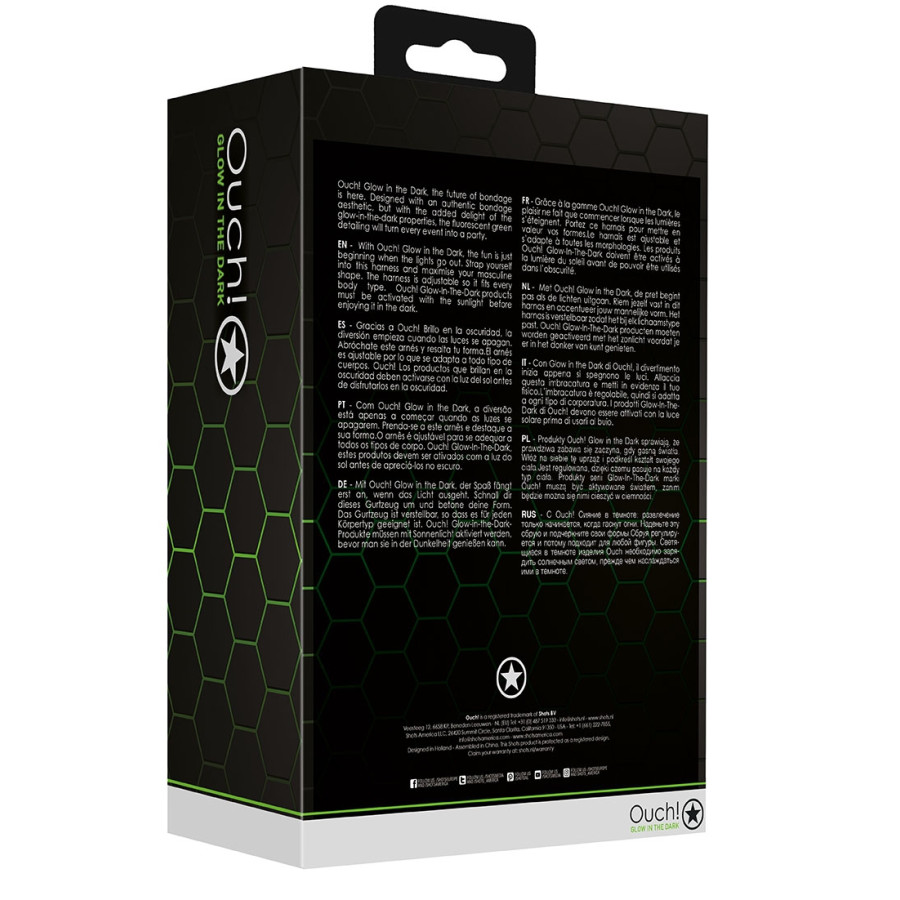 Harnais phosphorescent Sling Glow Noir-Vert Néon
