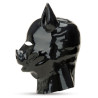 Latex Pig Hood Prowler Red Black