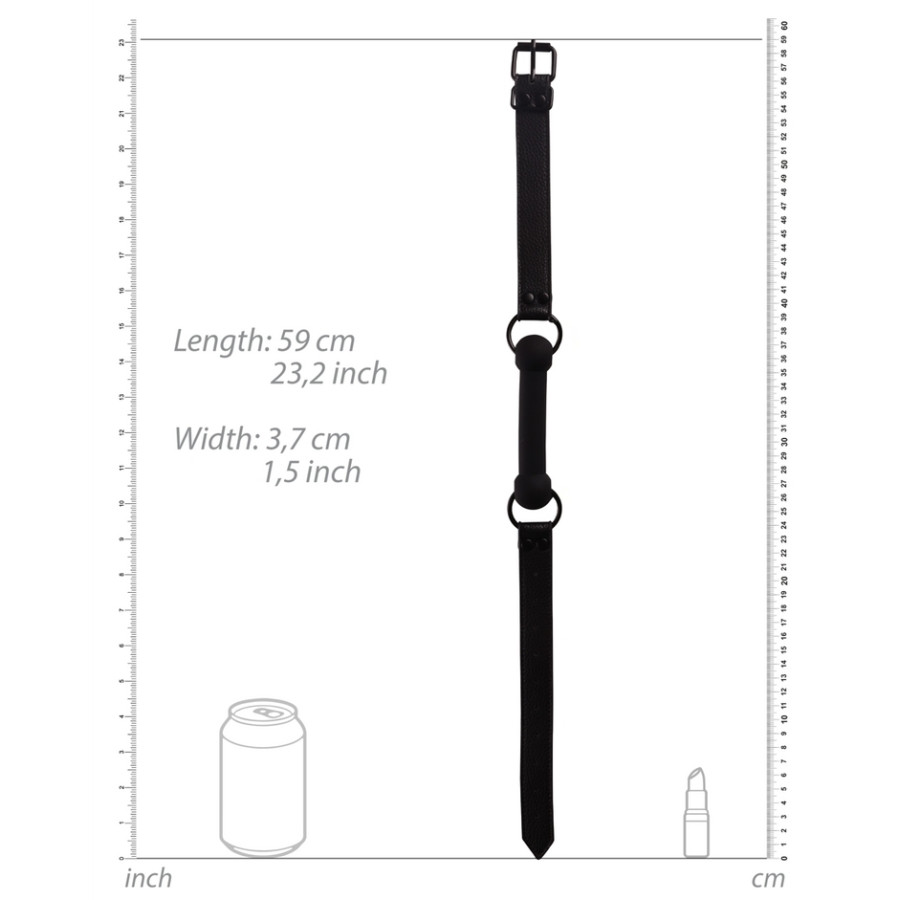 Bâillon avec Pinces Tétons Nipple Gag Noir