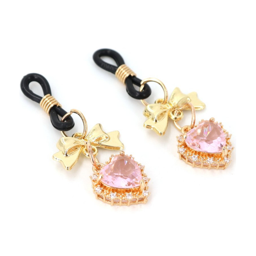 Pince-Tétons Heart Diamond Rose