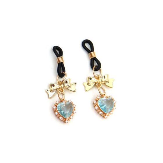 Pince-Tétons Heart Diamond Bleu