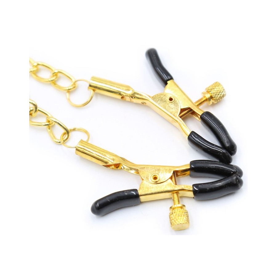 Pinces pour tétons et zones intimes Nipple Quattuor Doré