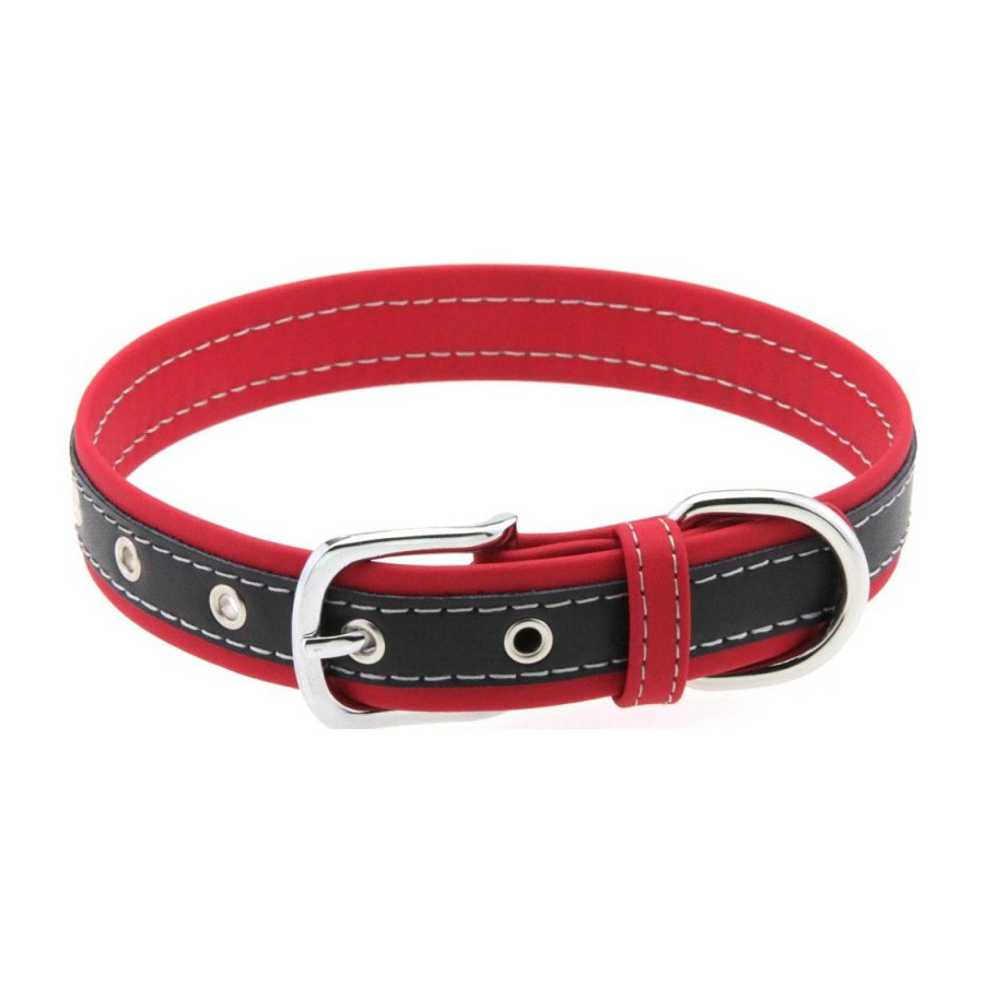 Collier Bicolore Simili Contrasted Rouge