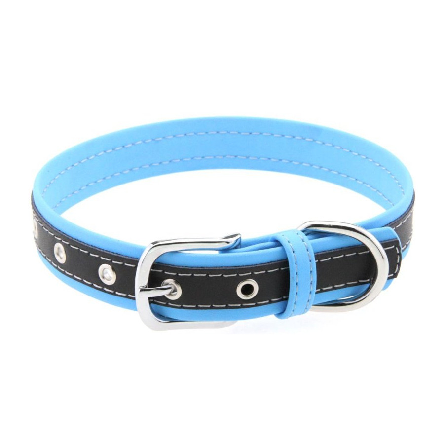 Collier Bicolore Simili Contrasted Bleu Clair