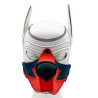 Cagoule Puppy Fox Néoprène Blanc-Rouge