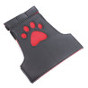 Puppy Dog Paw Gloves Black-Red
