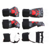 Puppy Dog Paw Gloves Black-Red