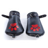 Mitaines Dog Paw Noir-Rouge