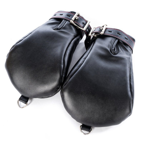 Mitaines Dog Paw Noir-Rouge