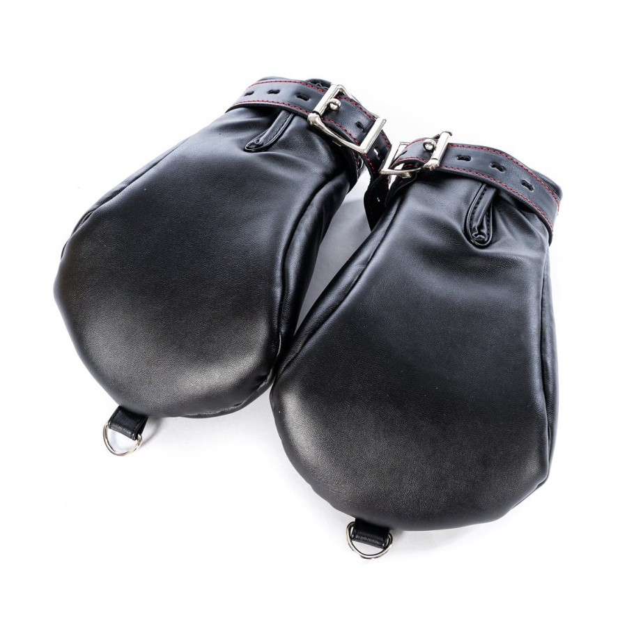 Mitaines Dog Paw Noir-Rouge