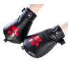 Mitaines Dog Paw Noir-Rouge