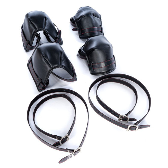 Protections rembourrées Coudes-Genoux Puppy Stay Noires