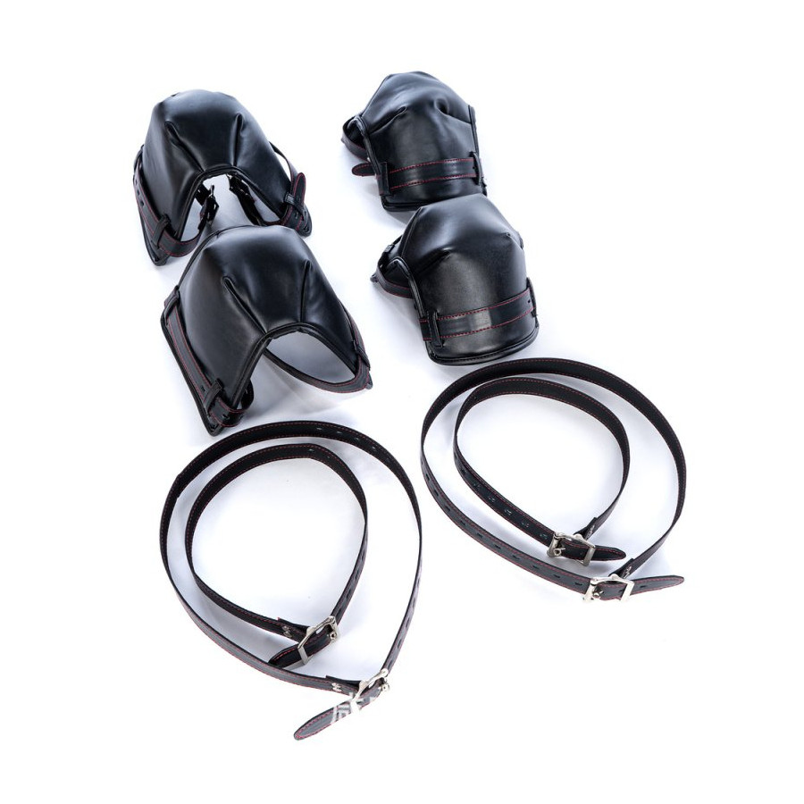 Protections rembourrées Coudes-Genoux Puppy Stay Noires