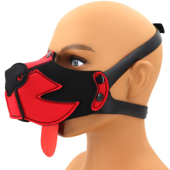 Museau Puppy Muz Noir-Rouge
