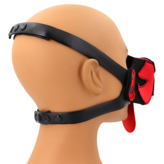 Museau Puppy Muz Noir-Rouge