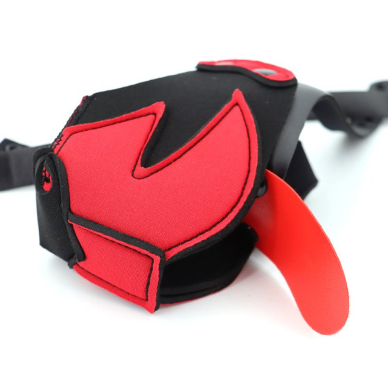 Museau Puppy Muz Noir-Rouge