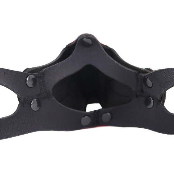 Museau Puppy Muz Noir-Rouge