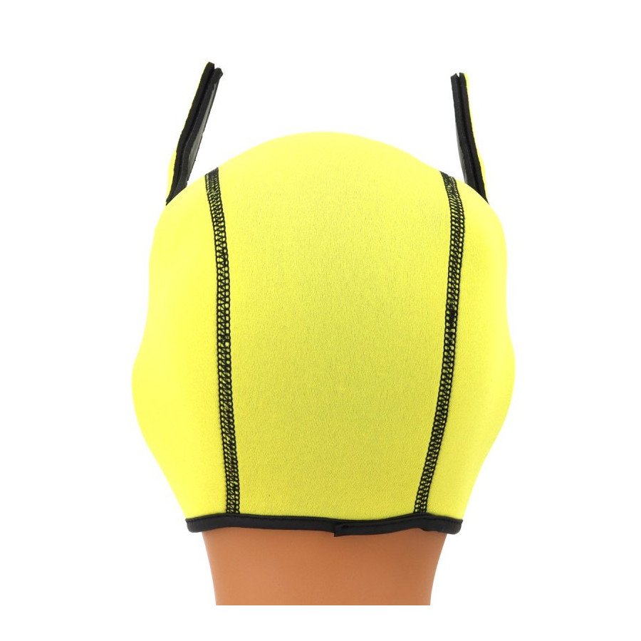 Cagoule Puppy Fox Néoprène Jaune-Rouge