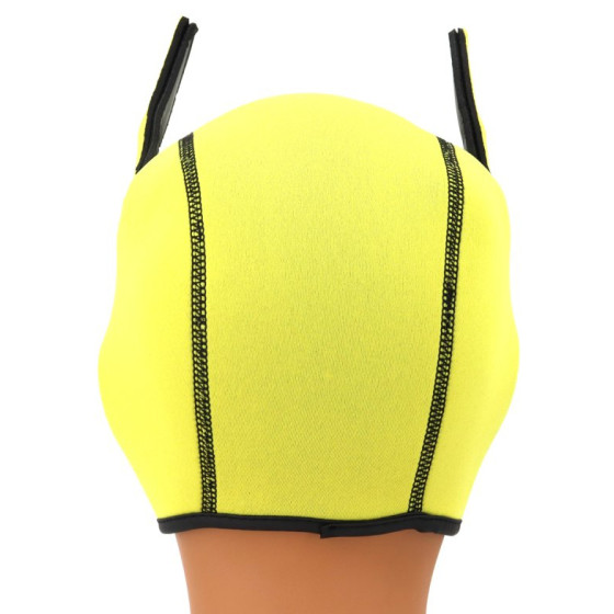 Cagoule Puppy Fox Néoprène Jaune-Blanc