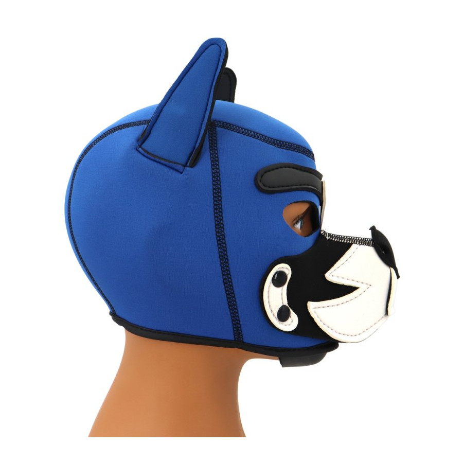 Cagoule Puppy Fox Néoprène Bleu-Blanc