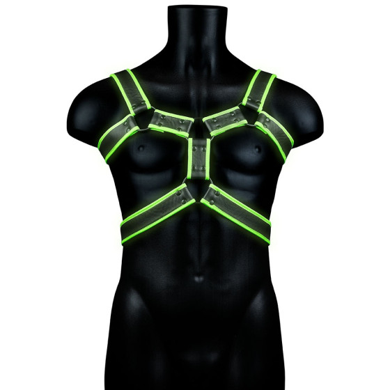 Harnais phosphorescent Glow Body Noir