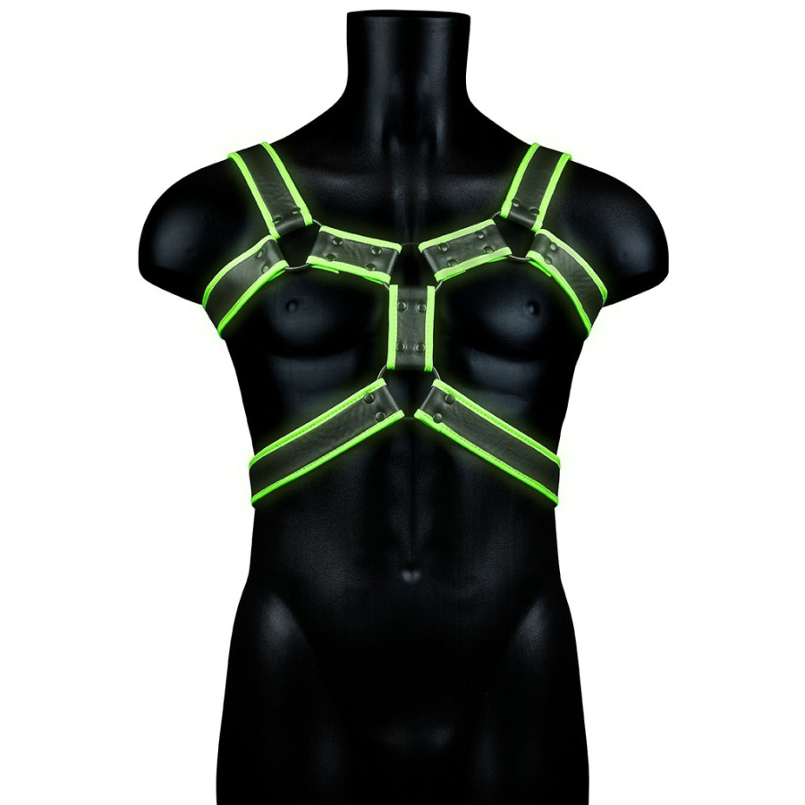 Harnais phosphorescent Glow Body Noir Harnais phosphorescent Glow Body Noir