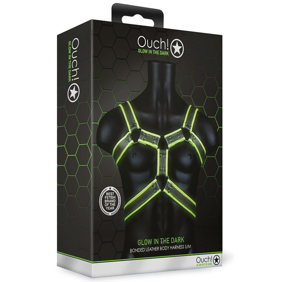 Harnais phosphorescent Glow Body Noir