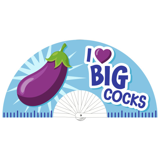 Éventail I Love Big Cocks 64cm