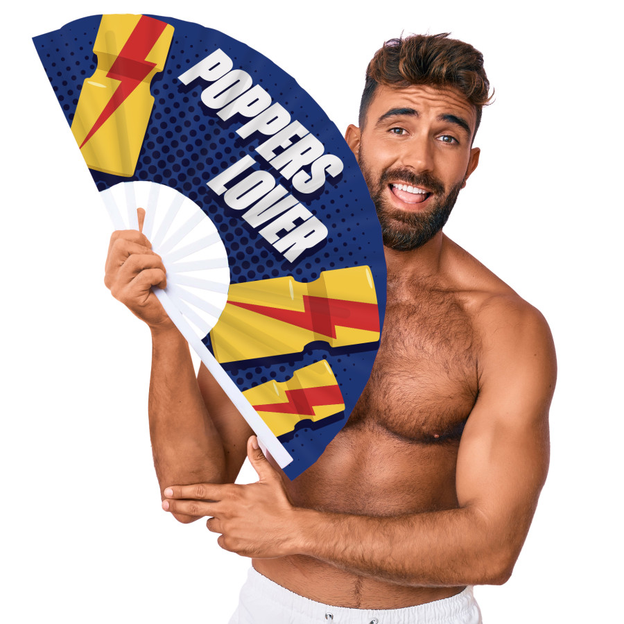 Éventail Poppers Lover 64cm