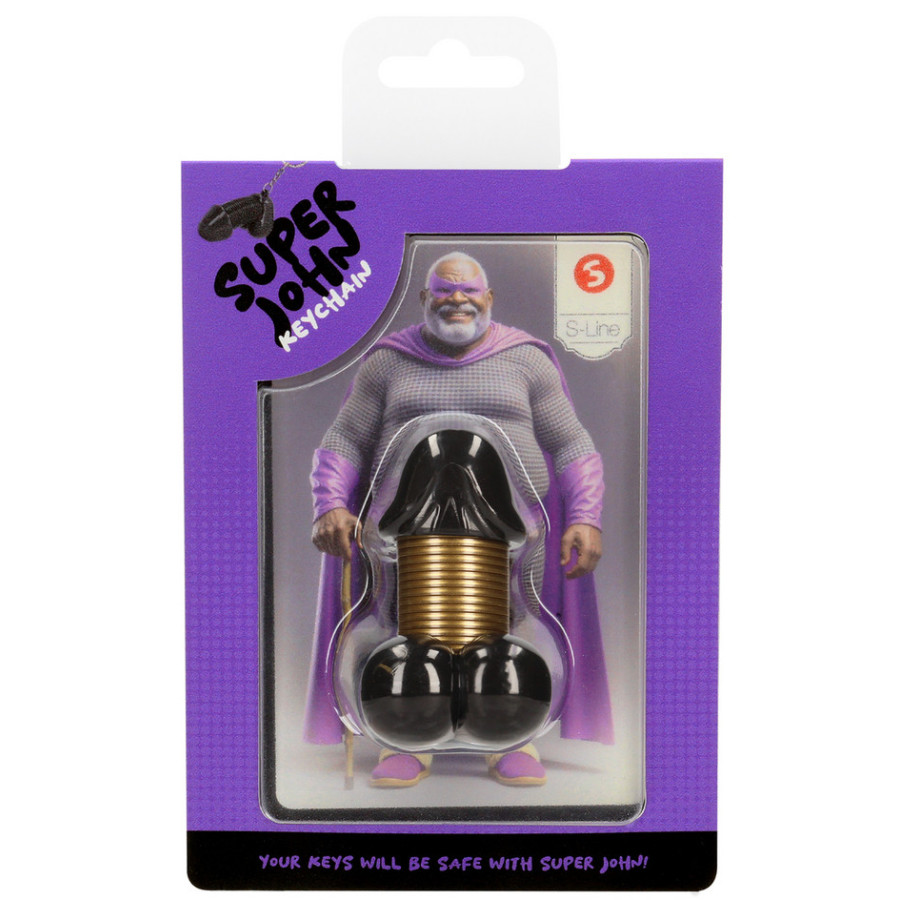 Porte-Clés Pénis Super John Noir