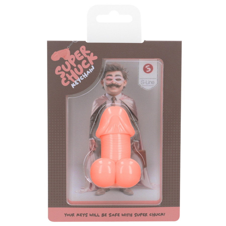 Porte-Clés Pénis Super Chuck Rose clair