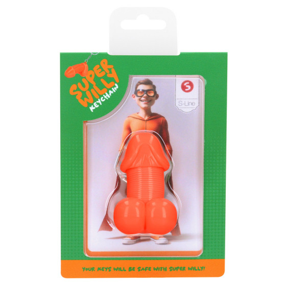 Porte-Clés Pénis Super Willy Orange