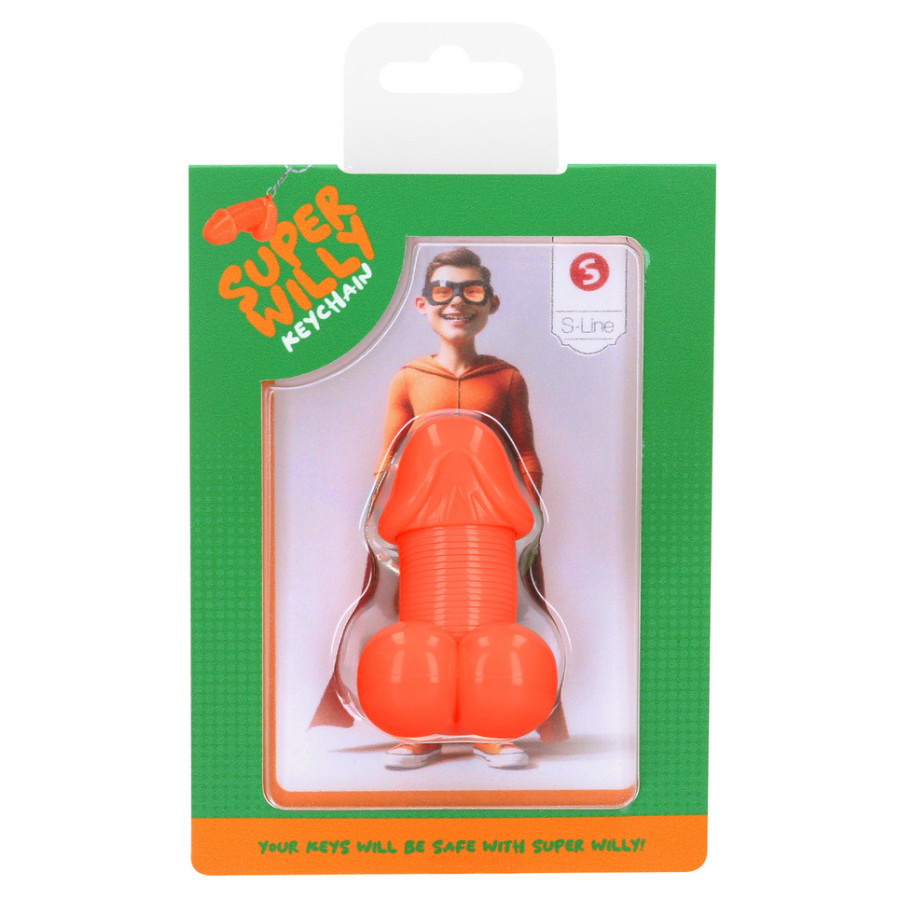 Porte-Clés Pénis Super Willy Orange