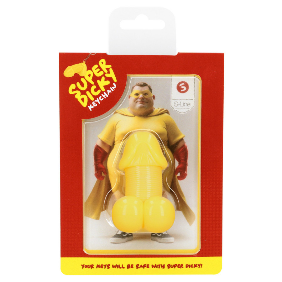 Porte-clés Pénis Super Dicky Jaune