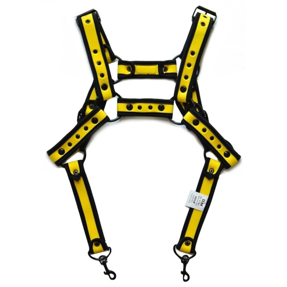 Harnais en néoprène Neo Chest Noir-Jaune