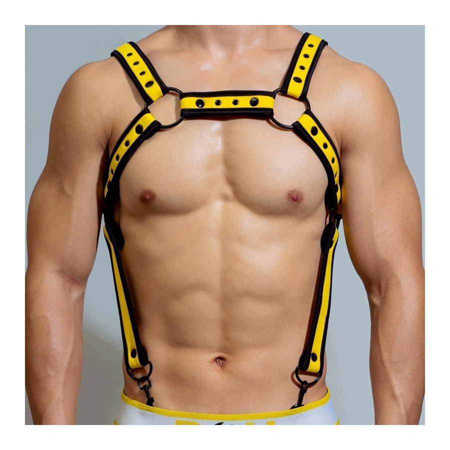 Harnais en néoprène Neo Chest Noir-Jaune