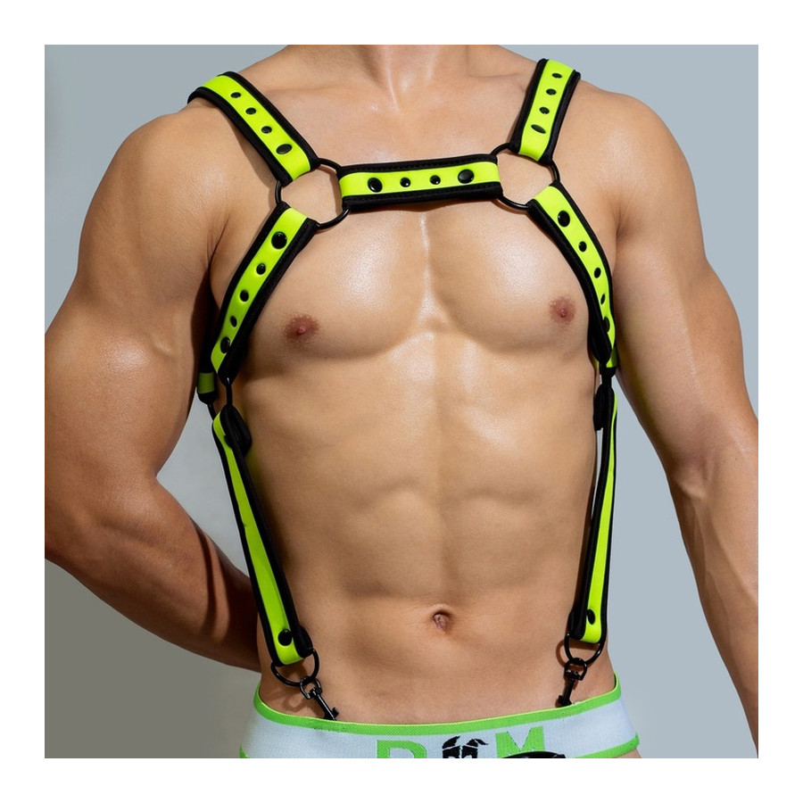 Harnais en néoprène Neo Chest Noir-Vert fluo