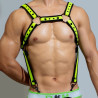 Harnais en néoprène Neo Chest Noir-Vert fluo
