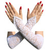 Mitaines Longues NESSA Blanches