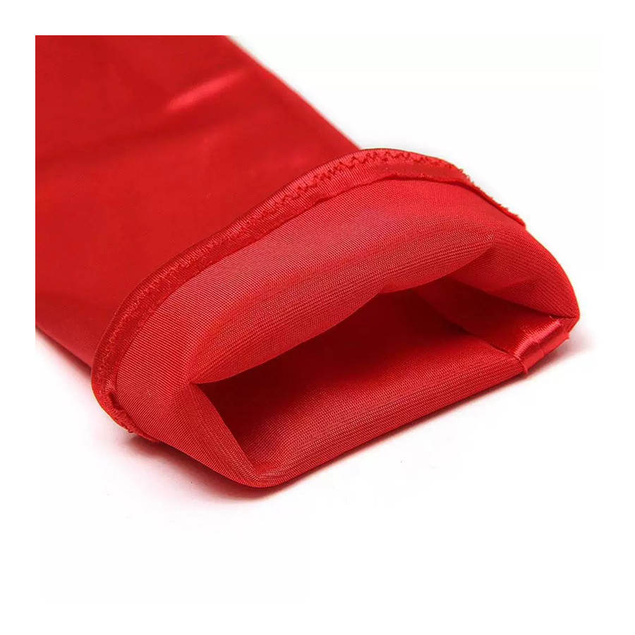 Red Satin Gloves Long Mitts