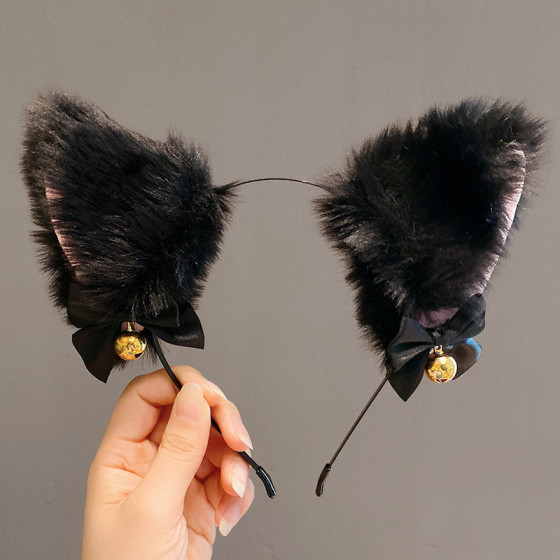 Headband Kitten Ears Black