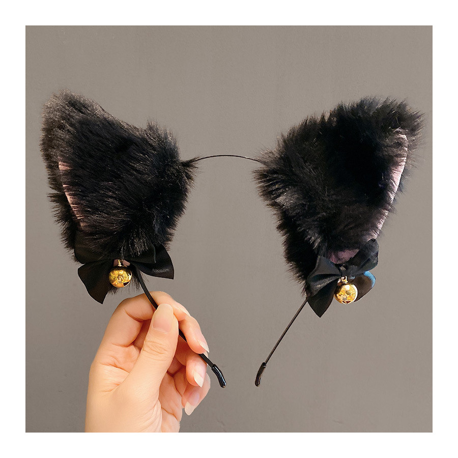 Headband Kitten Ears Black