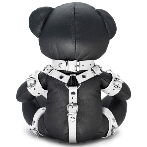 Ours en cuir Bendy The Bdsm Teddy Bear Blanc