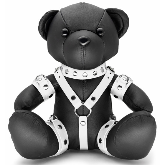 Ours en cuir Bendy The Bdsm Teddy Bear Blanc
