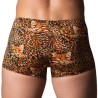 Boxer léopard Ring & Short Marron
