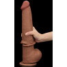 Gode Sliding Skin 26 x 6cm Marron