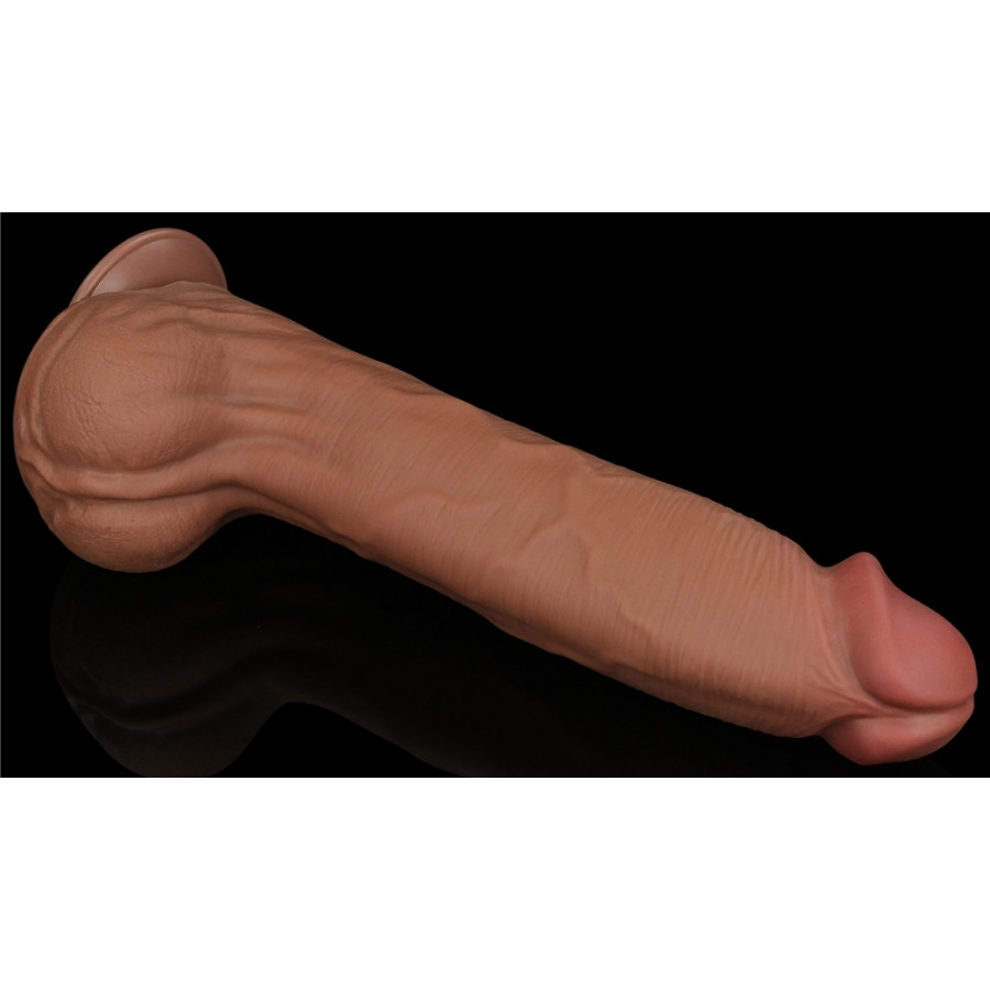 Gode Sliding Skin 27 x 6.5cm Marron