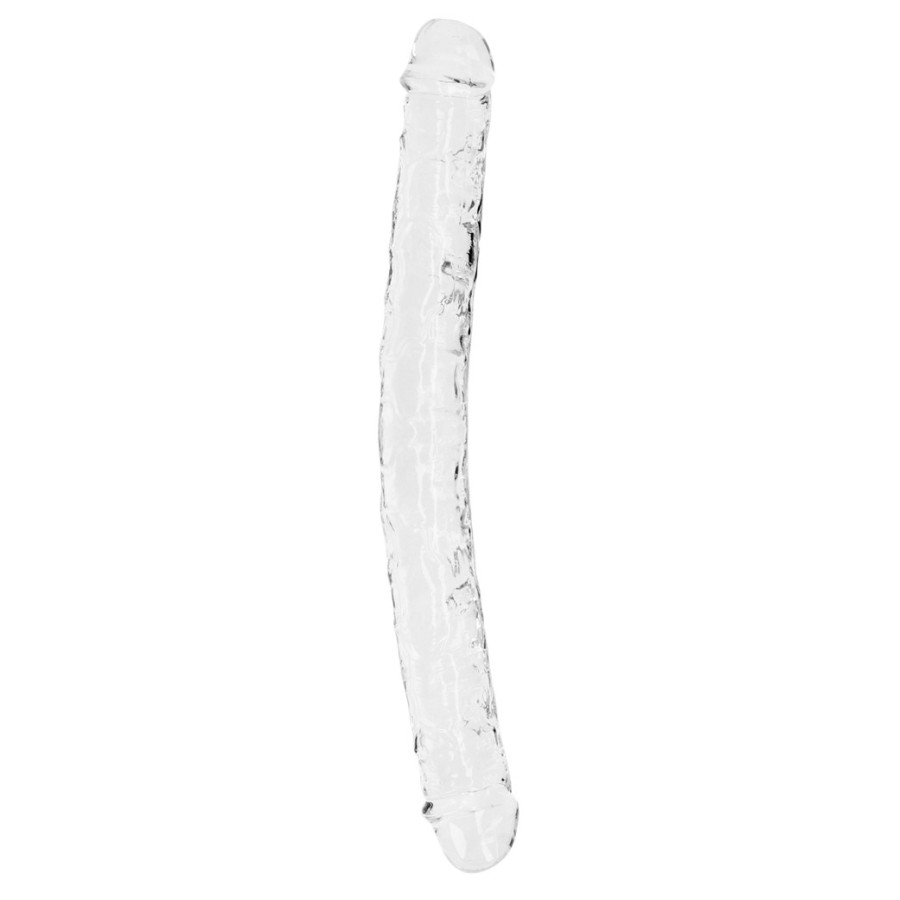 Double Dildo CRYSTALDONG 34 x 3.8cm Transparent