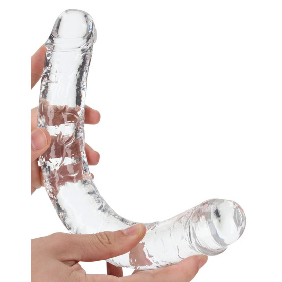 Double Dildo CRYSTALDONG 34 x 3.8cm Transparent