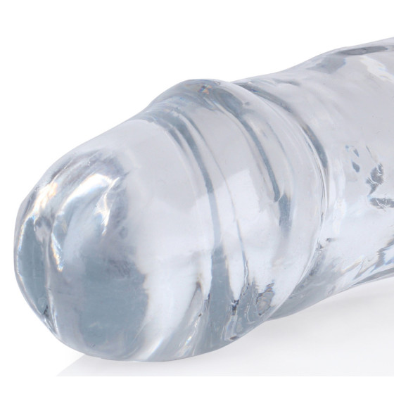 Double Dildo CRYSTALDONG 34 x 3.8cm Transparent